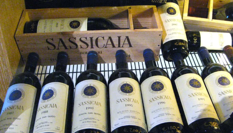 Il Sassicaia Tenuta San Guido è il vino italiano più popolare nel mondo